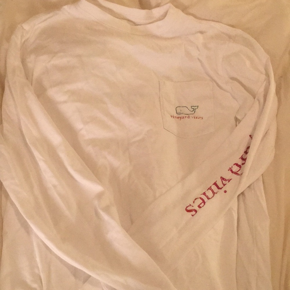 white long sleeve shirt